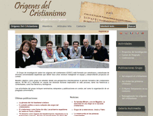 Tablet Screenshot of origenesdelcristianismo.com